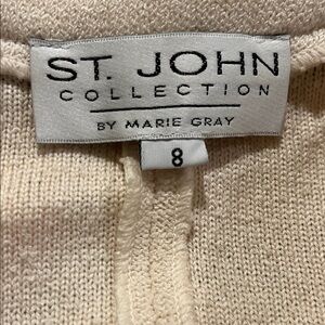 St. John Collection Ivory 2 Piece Knit Garment